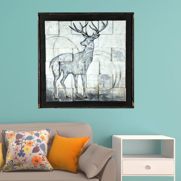 Deer 3d Wood Painting