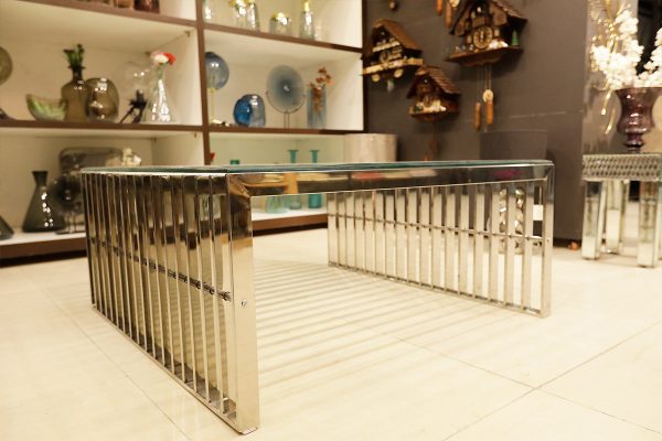 Stainless Steel Gridiron Coffee Table