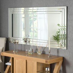 contemporary rectangle wall mirror sicily style