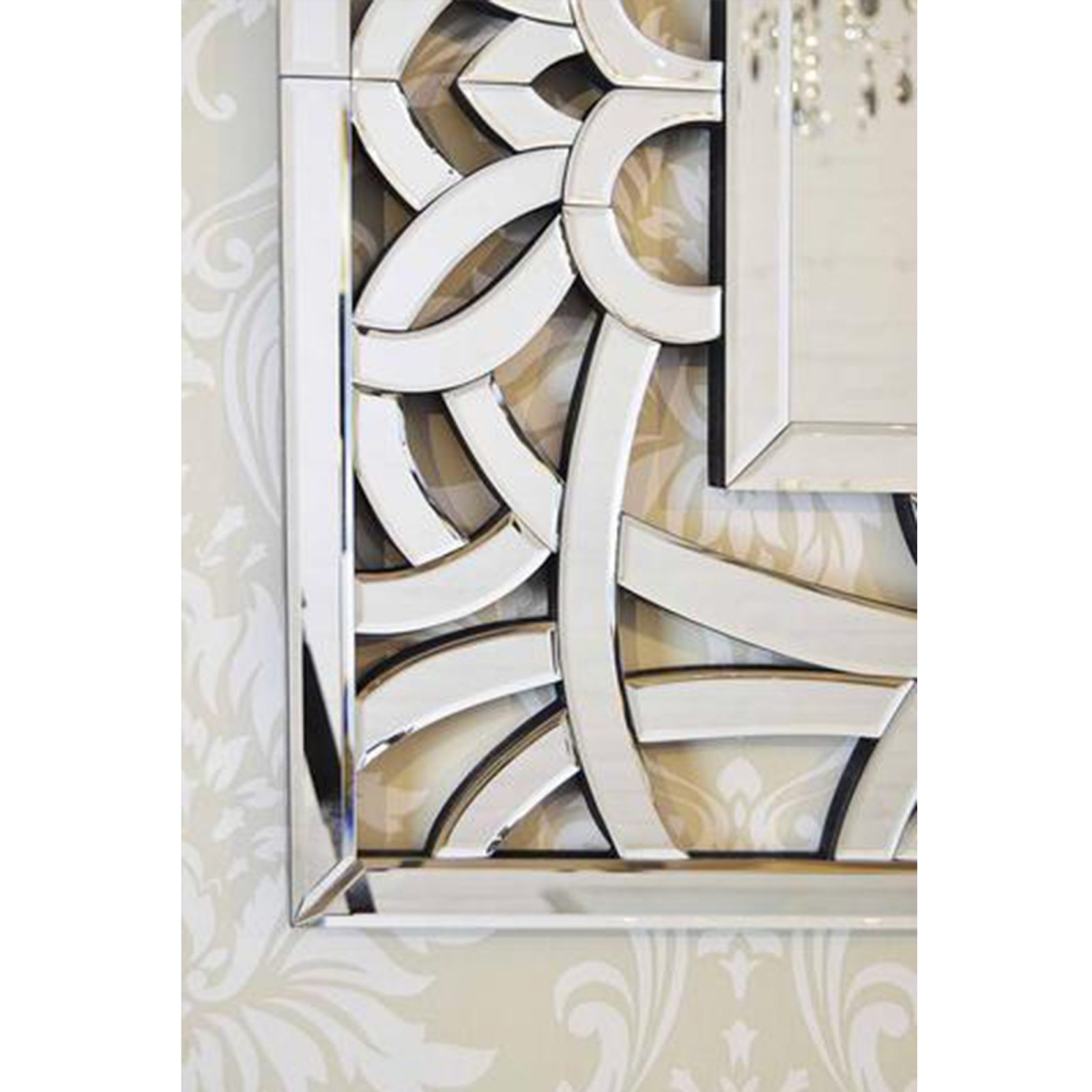 Large Frameless Mirror All Home Living