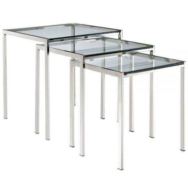 Nimble Stainless Steel Nesting Table