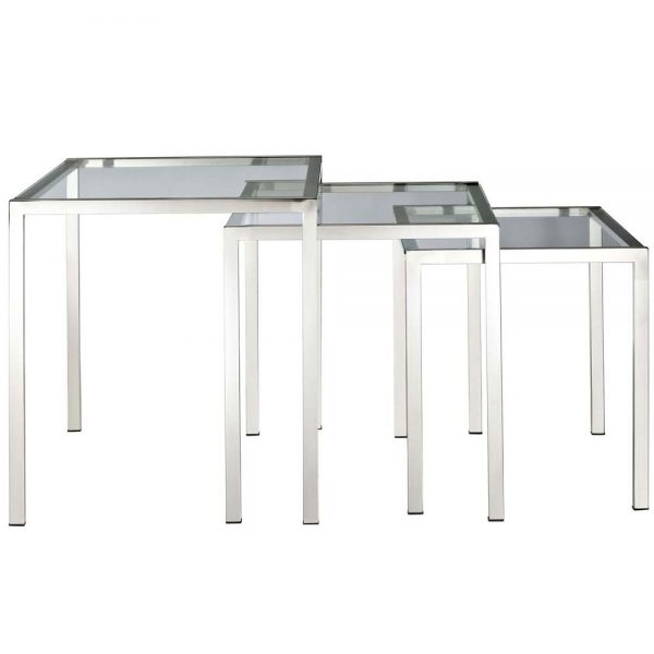 Nimble Stainless Steel Nesting Table