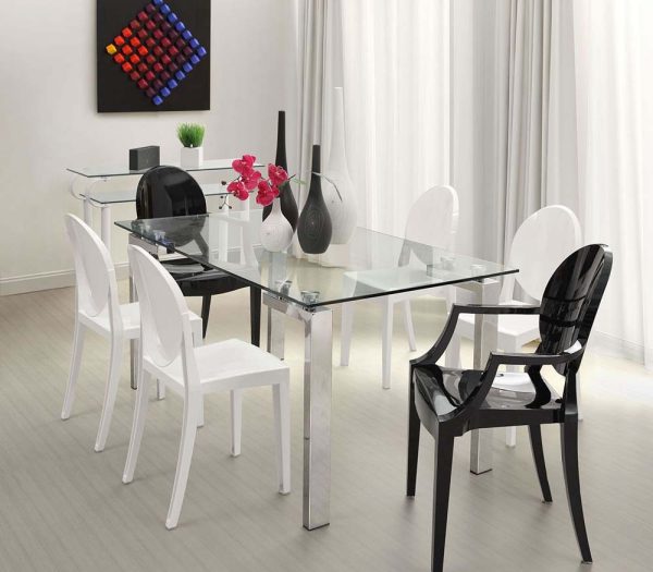 Roca Stainless Steel Dining Table Stainless Steel