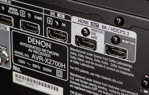 Denon AVR-X2700H 7.2 Channel 8k AV Recevier