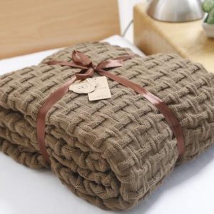 Light Brown Woollen Throw