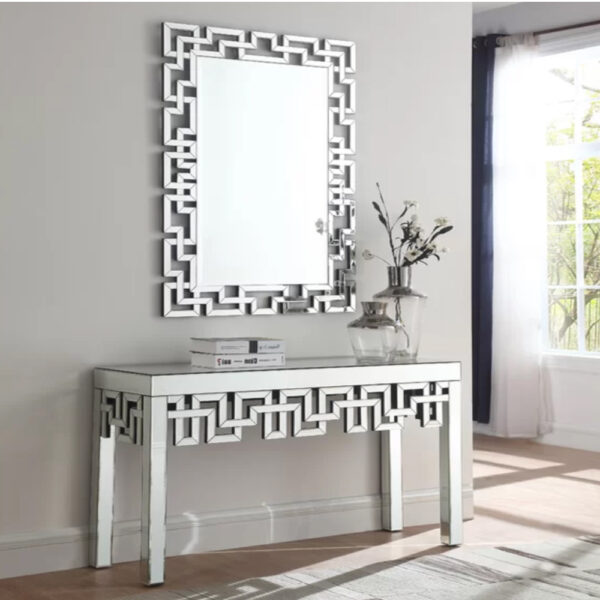 Long Mirrored Console Table With Mirror