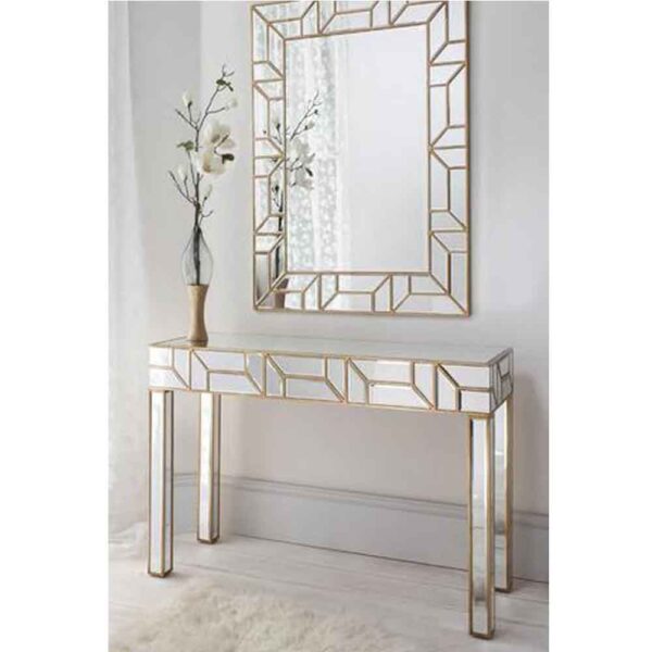Venetian Console Table With Wall Mirror