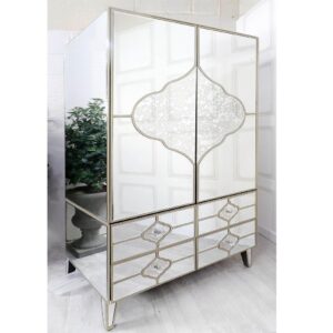 mirrored wardrobe