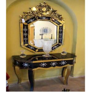 Half Moon Console Table With Mirror