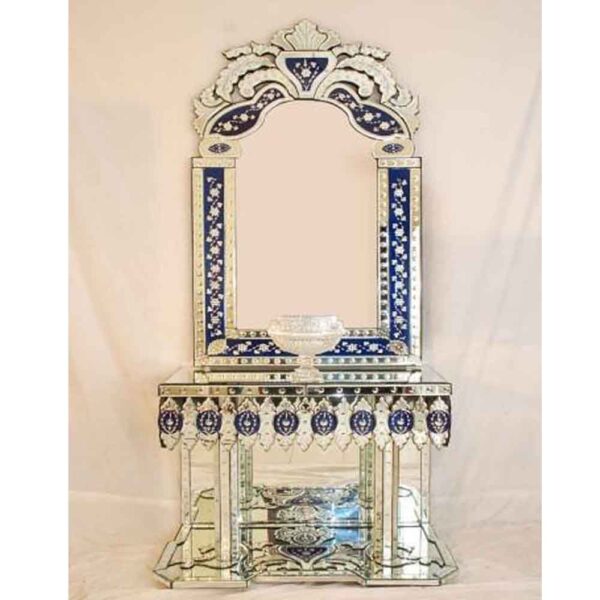 Half Moon Console Table With Mirror