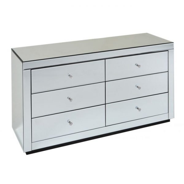 Venetian Mirrored Chest of Six Drawers - Image 2