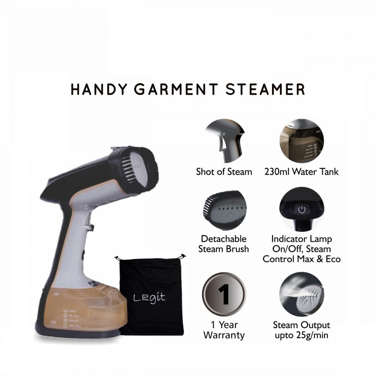 Legit Handy Garment Steamer All Home Living
