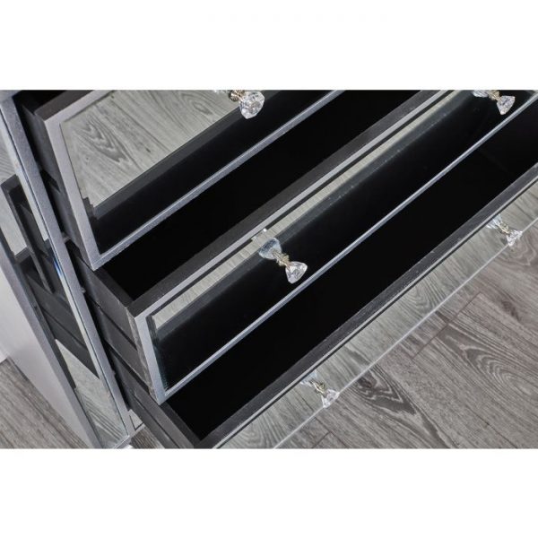 FLORENCE MIRRORED FOUR DRAWER CHEST