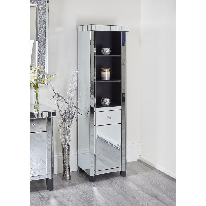 Tuscany Mirrored Tall Display Cabinet