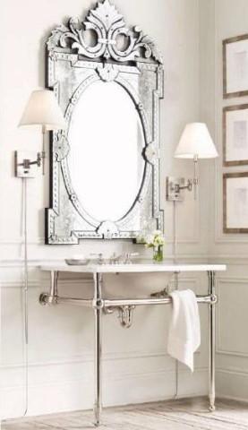 Venetian Mirror For Wash Basin