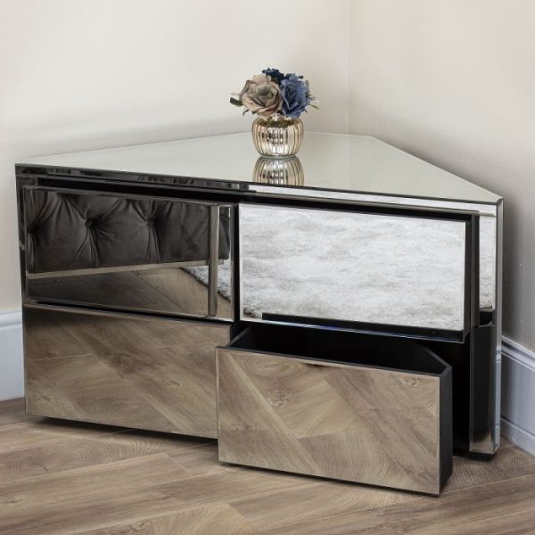 MIRRORED 4 DRAWER CORNER UNIT - Image 3