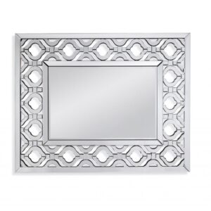 Pane Silver Modern Wall Mirror