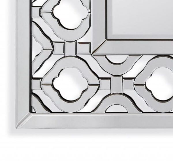 Pane Silver Modern Wall Mirror