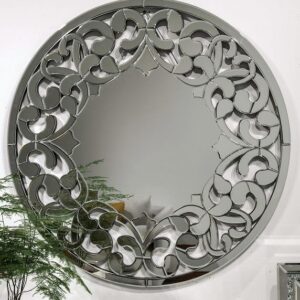 Round Silver Decoration Wall Mirror