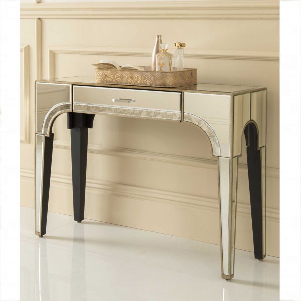 Sassari Mirrored Console Table