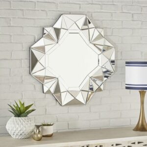 Silver Modern Three-Dimensional Wall Mirror