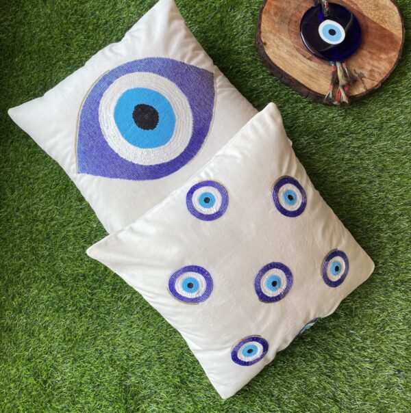 Evil Eye Cushion Cover Pair