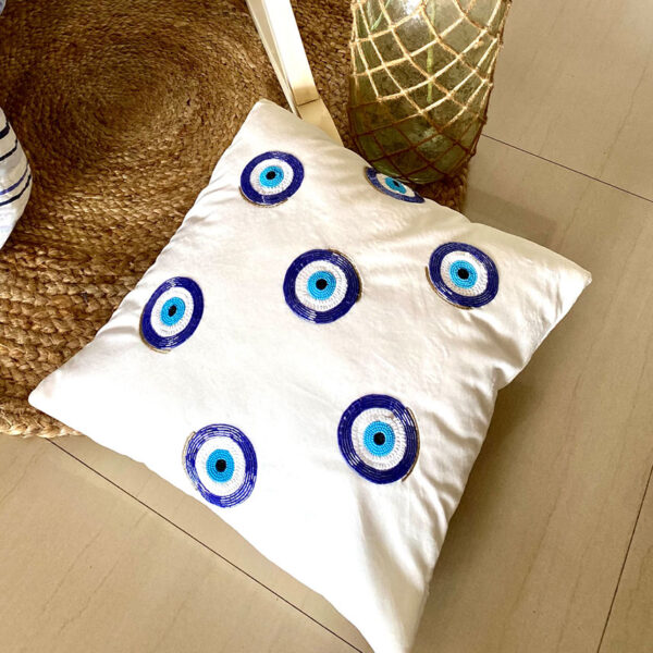 Gellius Round Evil Eye - Cushion Cover