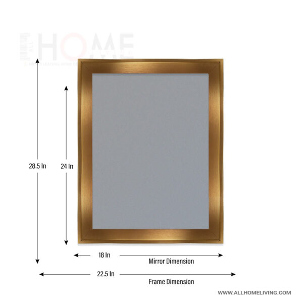 Royal Frames Gold Frame Mirror