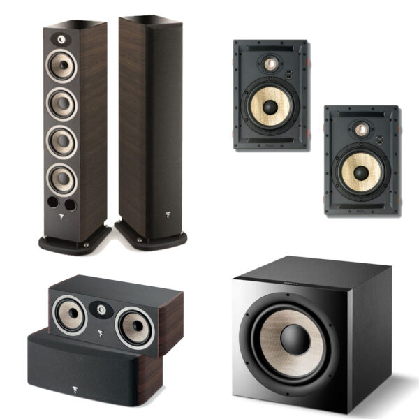 5.1 Focal Aria 936 with 300 In-Wall Home Theater Package Online
