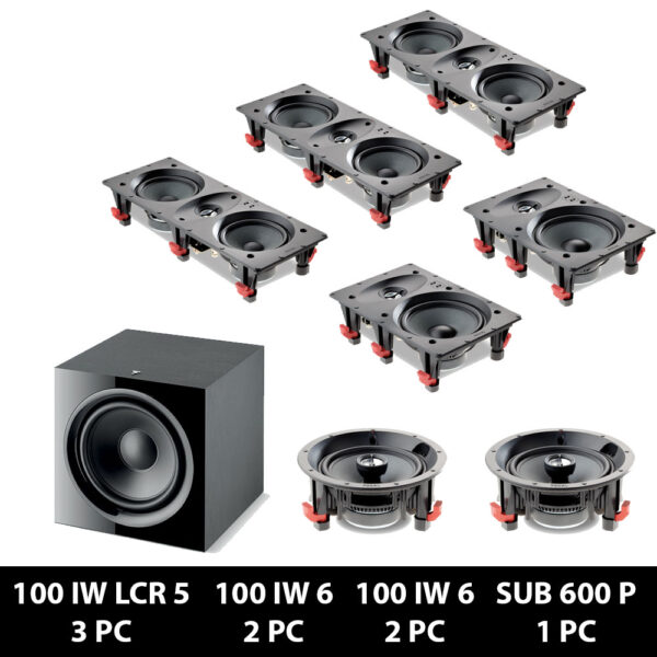 5.1.2 Focal 100 In-Wall Speaker Package