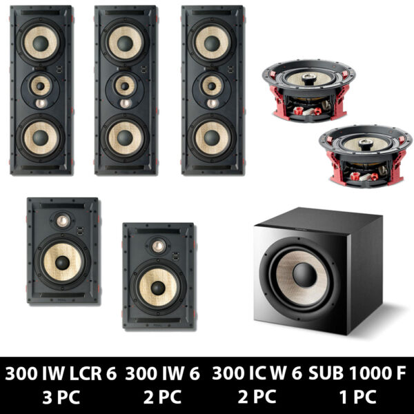 5.1.2 Focal 300 In-Wall Speaker Package