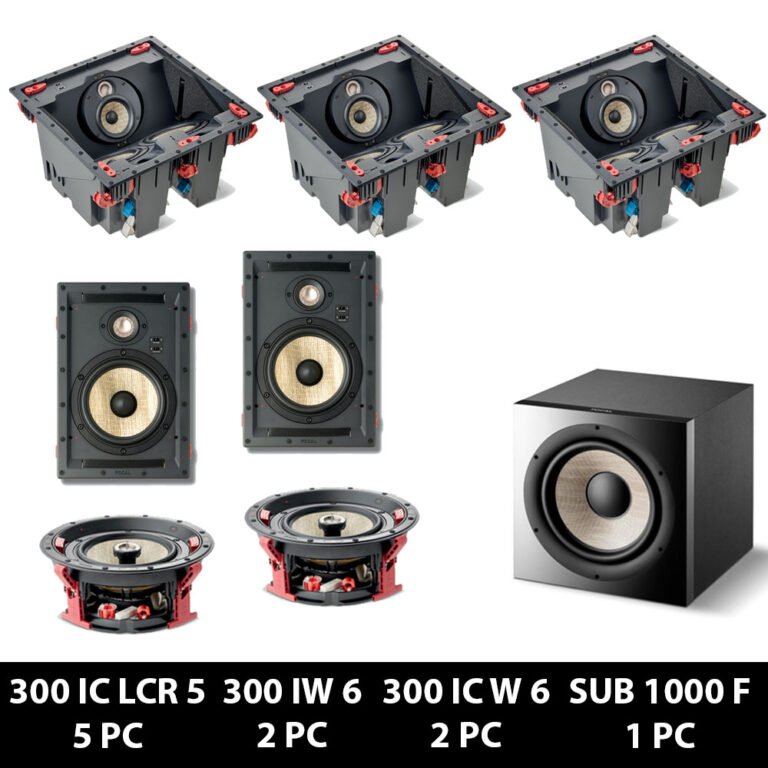 5.1.2 300 InCeiling & InWall Speaker Package All Home Living