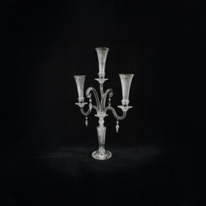 3 Candle Crystal Holder