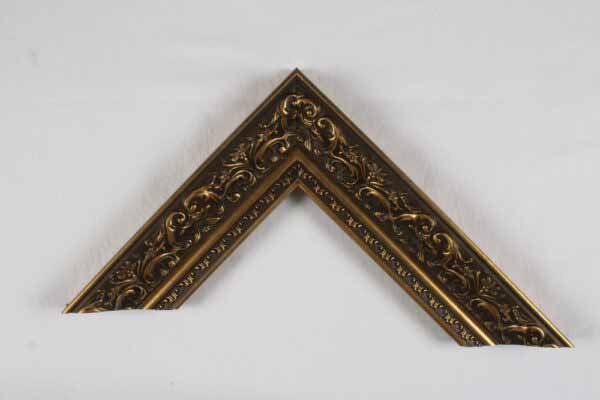 Royal Frames Brown and Gold Frame Mirror