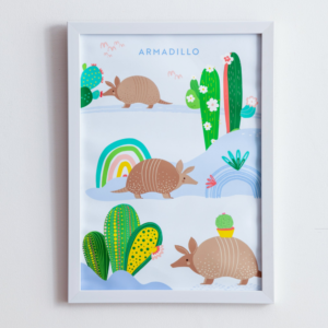 A For Armadillo Wall Art Painting