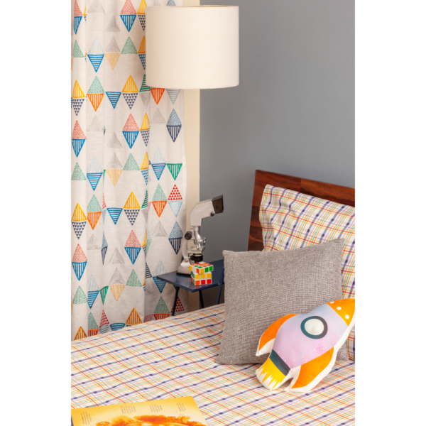 Mehul, The Musician Sheet and Shams Set-  Flat Sheet Single + One Pillow Sham + Packing Bag - Image 3