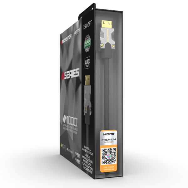 Monster M-Series 1000 (MS M10004KHDMI22.5) Certified Premium HDMI 2.0 4K, 22.5 Gbps Cable - Image 5