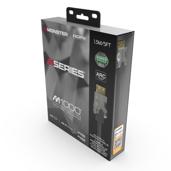 Monster M-Series 1000 (MS M10004KHDMI22.5) Certified Premium HDMI 2.0 4K, 22.5 Gbps Cable - Image 4