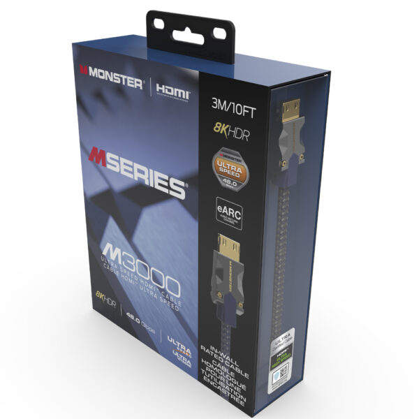Monster M-Series 3000 (MS M30008KHDMIAOC48) Certified Premium HDMI 2.1 4K, 48 Gbps