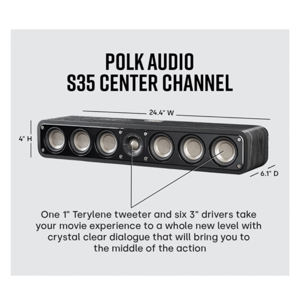 Polk S35 - Center Speaker - Image 4