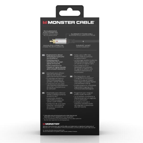 Monster Essential Digital Subwoofer Cable - Image 4