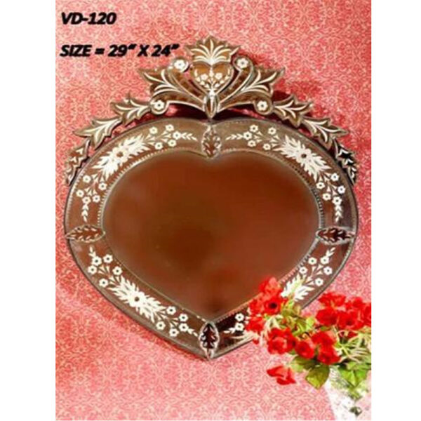 Heart Shape Wall Mirror