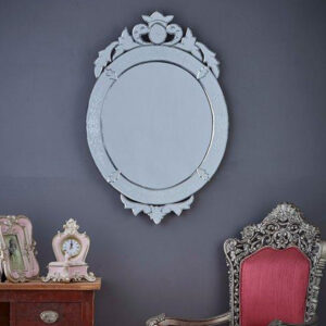 Oval Crown Venetian Mirror