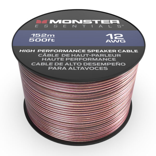 Monster 12 AWG 500FT Speaker Copper Wire Cable Spool ME S12-500