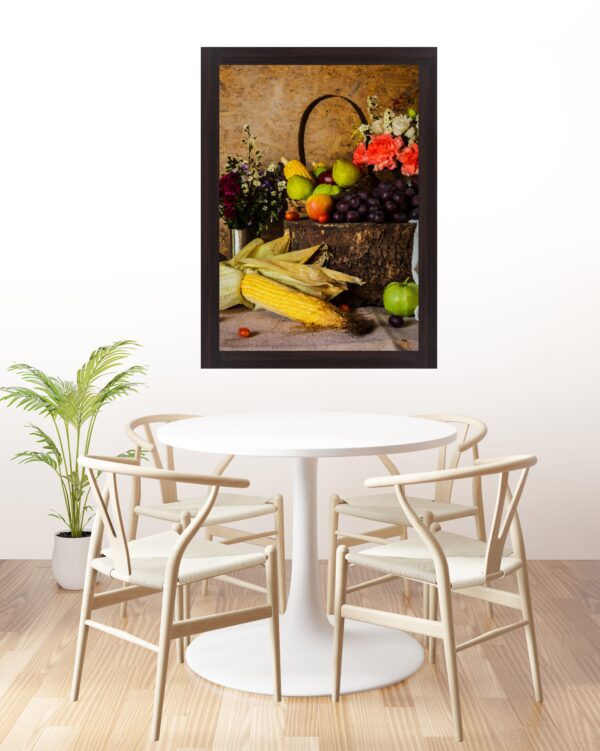 vibrant picture frame for dining room